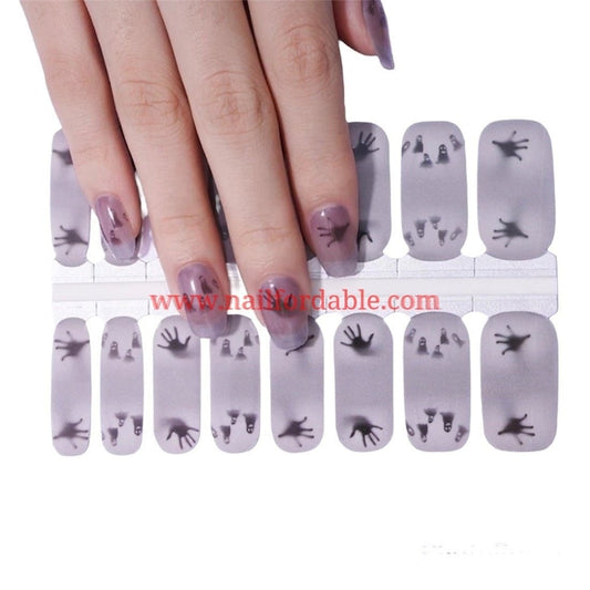 Ghosts and spirits Nail Wraps | Semi Cured Gel Wraps | Gel Nail Wraps |Nail Polish | Nail Stickers