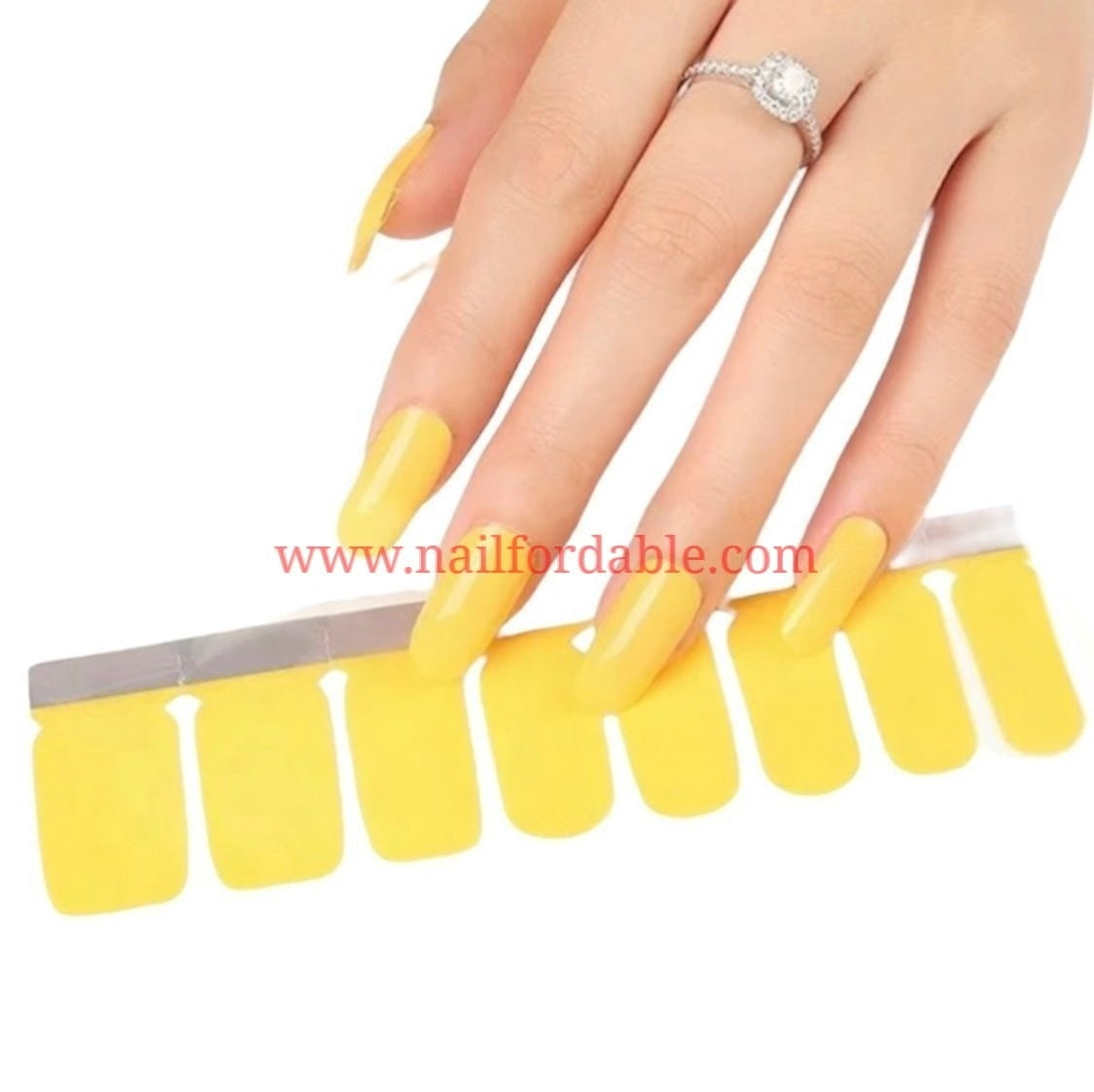 Yellow Nail Wraps | Semi Cured Gel Wraps | Gel Nail Wraps |Nail Polish | Nail Stickers