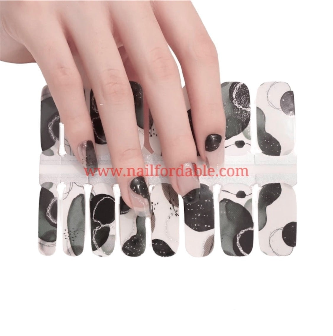 Shadows of the sun partial overlay Nail Wraps | Semi Cured Gel Wraps | Gel Nail Wraps |Nail Polish | Nail Stickers