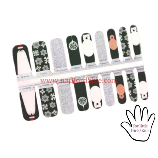 Arctic Christmas | Nail Wraps | Nail Stickers | Nail Strips | Gel Nails | Nail Polish Wraps - Nailfordable