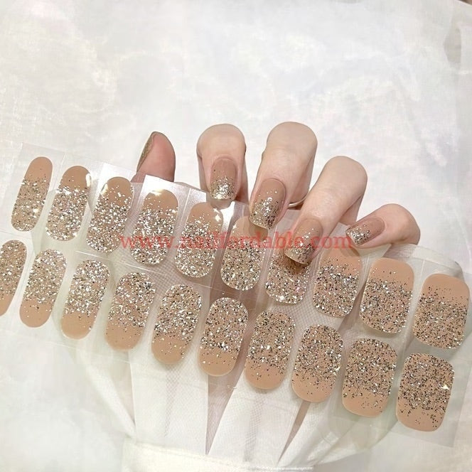 Terracotta dust - Cured Gel Wraps Air Dry/Non UV Nail Wraps | Semi Cured Gel Wraps | Gel Nail Wraps |Nail Polish | Nail Stickers