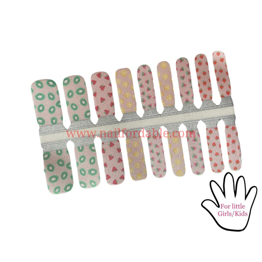 Strawberries Nail Wraps | Semi Cured Gel Wraps | Gel Nail Wraps |Nail Polish | Nail Stickers