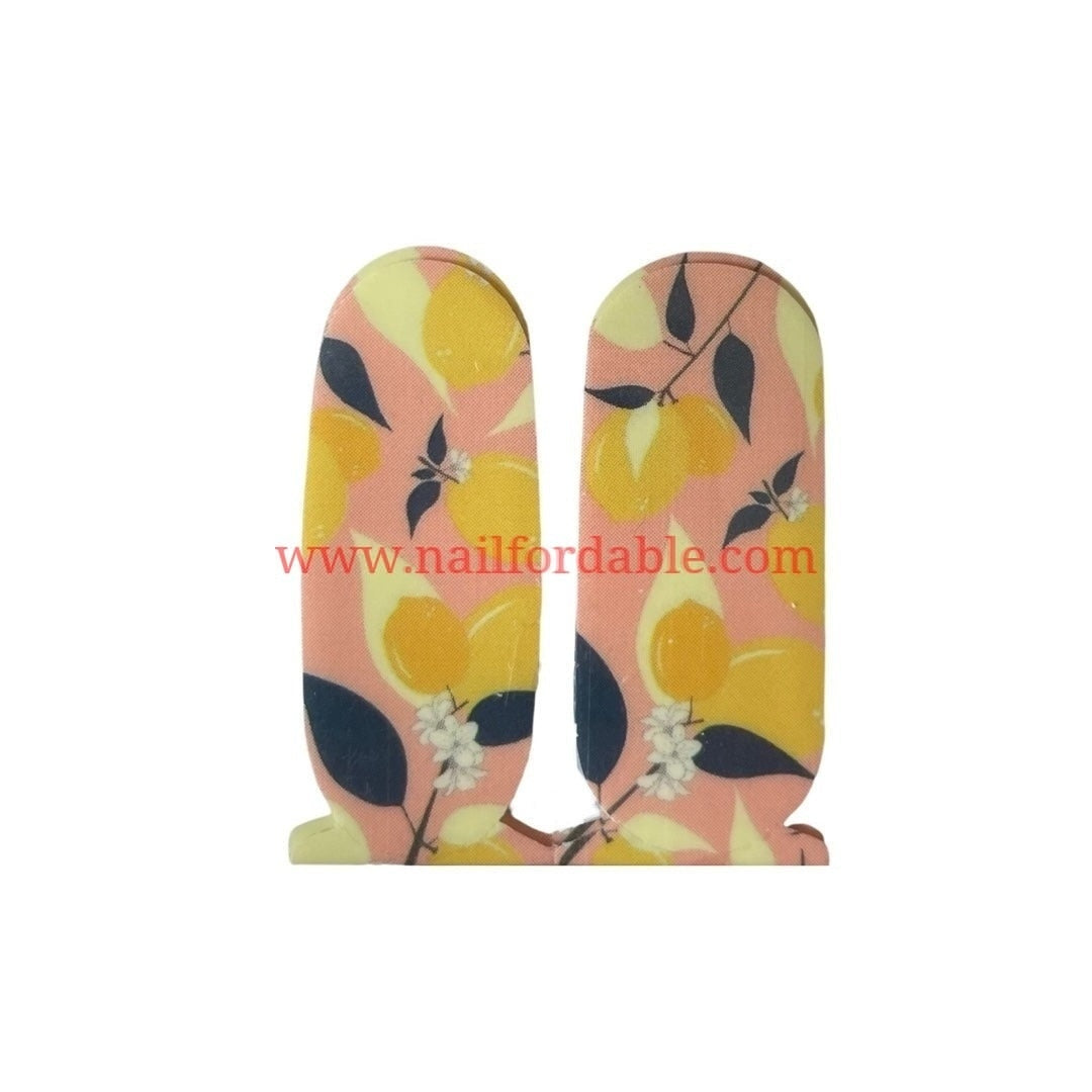 Flowers of fall Accents Nail Wraps | Semi Cured Gel Wraps | Gel Nail Wraps |Nail Polish | Nail Stickers