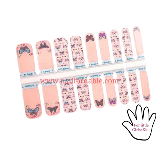Butterflies Nail Wraps | Semi Cured Gel Wraps | Gel Nail Wraps |Nail Polish | Nail Stickers
