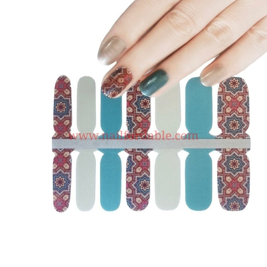 Lotus Flower Nail Wraps | Semi Cured Gel Wraps | Gel Nail Wraps |Nail Polish | Nail Stickers