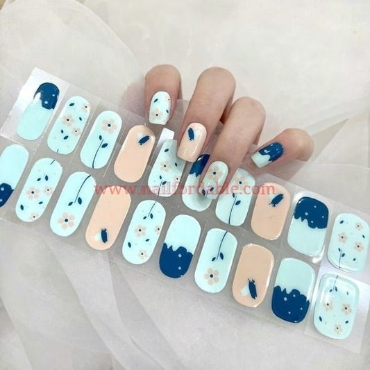 Spring and Winter - Cured Gel Wraps Air Dry/Non UV Nail Wraps | Semi Cured Gel Wraps | Gel Nail Wraps |Nail Polish | Nail Stickers