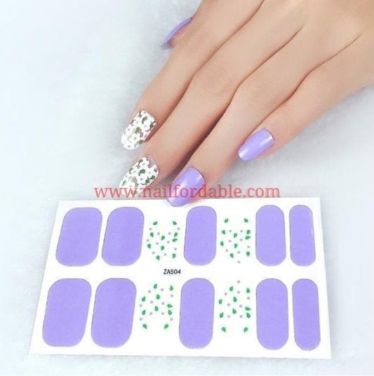 Little petunias Nail Wraps | Semi Cured Gel Wraps | Gel Nail Wraps |Nail Polish | Nail Stickers