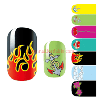 Flames of love Nail Wraps | Semi Cured Gel Wraps | Gel Nail Wraps |Nail Polish | Nail Stickers