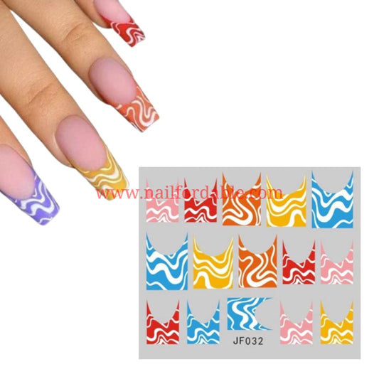 Waves water decal Nail Wraps | Semi Cured Gel Wraps | Gel Nail Wraps |Nail Polish | Nail Stickers