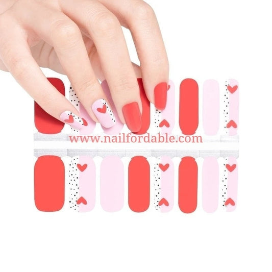 Lovely | Nail Wraps | Nail Stickers | Nail Strips | Gel Nails | Nail Polish Wraps - Nailfordable