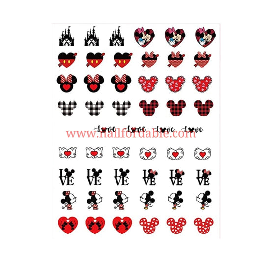 Love Disney # 3 - Nail Stickers | Nail Wraps | Nail Stickers | Nail Strips | Gel Nails | Nail Polish Wraps - Nailfordable