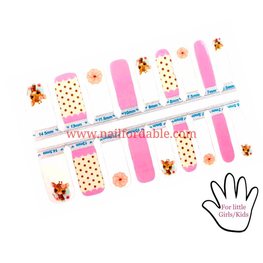 Baby Giraffe Nail Wraps | Semi Cured Gel Wraps | Gel Nail Wraps |Nail Polish | Nail Stickers