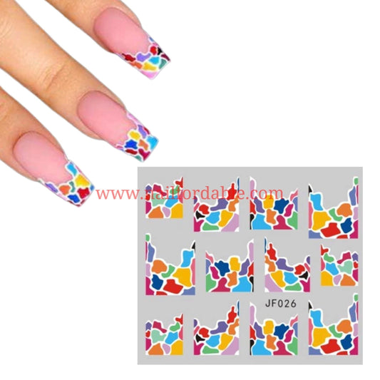 Stones water decal | Nail Wraps | Nail Stickers | Nail Strips | Gel Nails | Nail Polish Wraps - Nailfordable