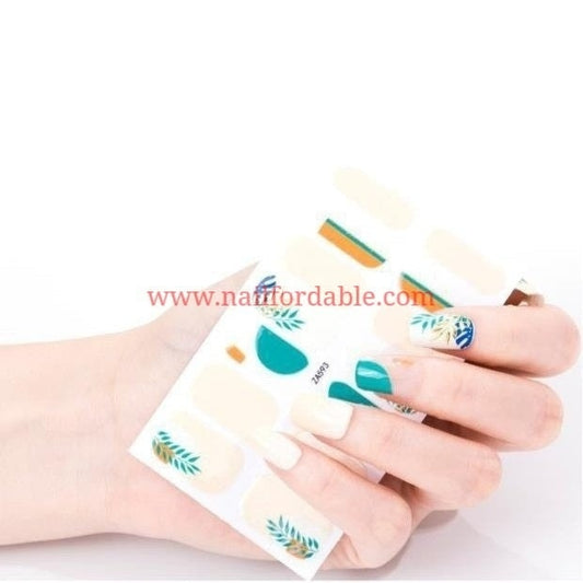 Botanical Plants | Nail Wraps | Nail Stickers | Nail Strips | Gel Nails | Nail Polish Wraps - Nailfordable