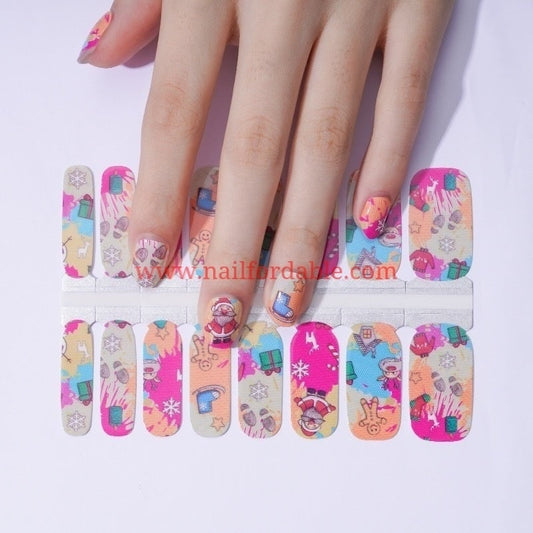 Santa Claus is coming to town | Nail Wraps | Nail Stickers | Nail Strips | Gel Nails | Nail Polish Wraps - Nailfordable