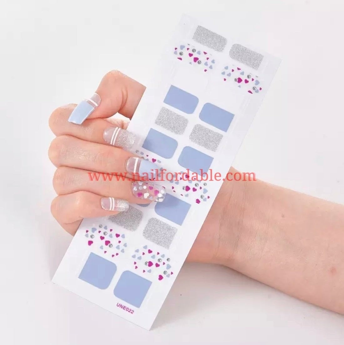 Lovely french tips Nail Wraps | Semi Cured Gel Wraps | Gel Nail Wraps |Nail Polish | Nail Stickers