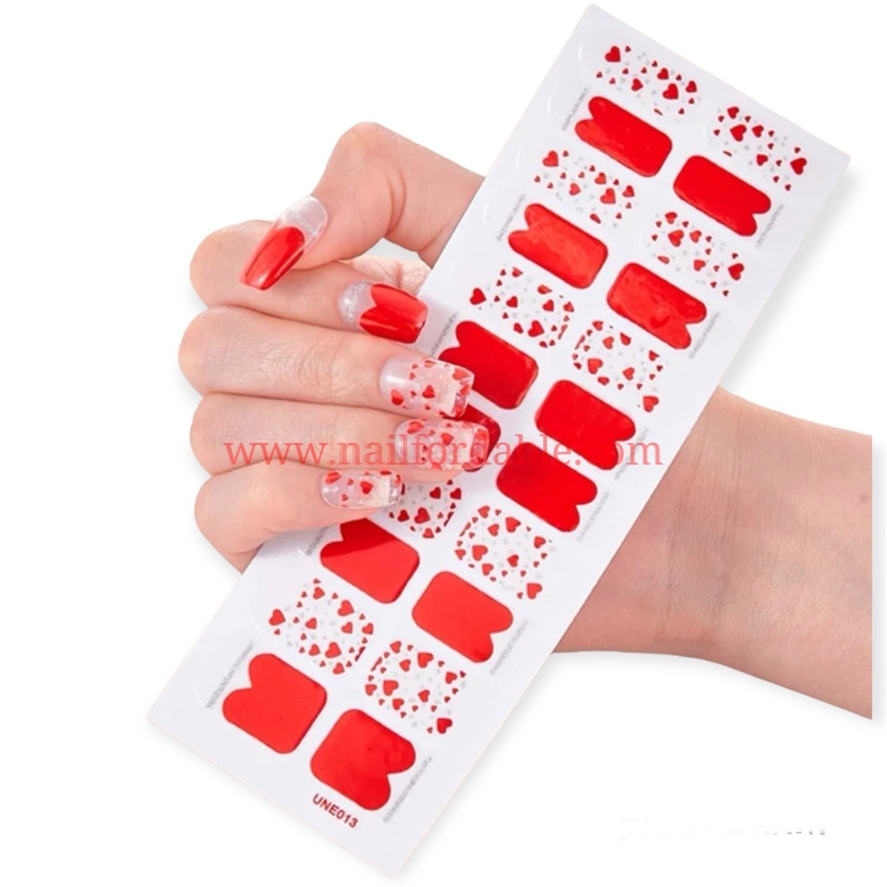 Red Heart Stickers F632 – Nails Blinged Supply